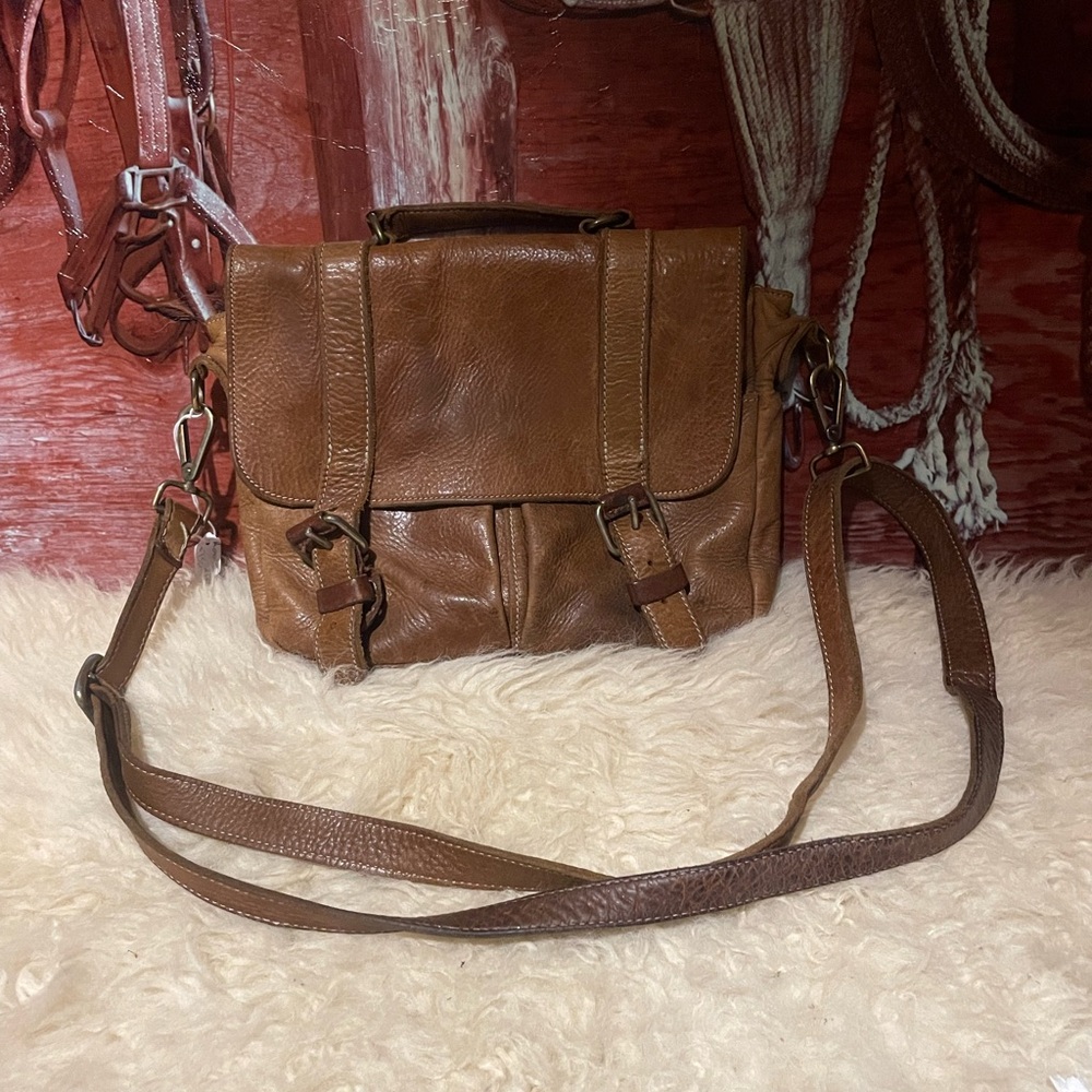 Roots Tribe leather messenger bag # 3